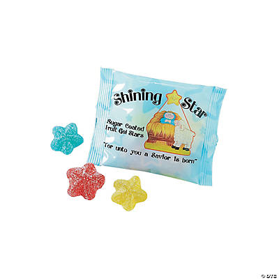 Religious Christmas Star Fruit Shapes - 24 Packs